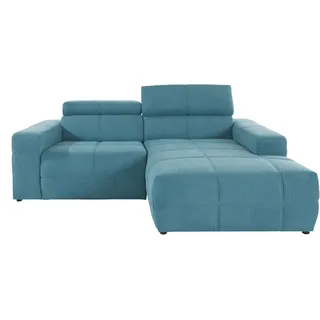DOMO collection »Brandon, inkl. Kopfteilverstellung, B/T/H: 214/100/80 cm, L-Form« Mit Kopfteilverstellung, auch in Leder und Cord, L-Form,