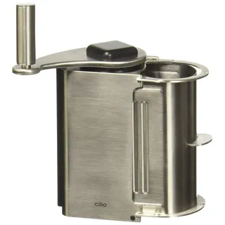 Cilio 0000190717 Käsereibe Deluxe Edelstahl, Silber, 7,2 x 10,4 x 15,6 cm