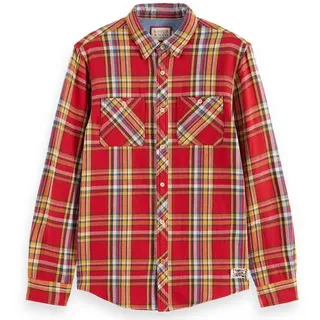 Scotch & Soda 174529 Langarmhemd - Red Check - L