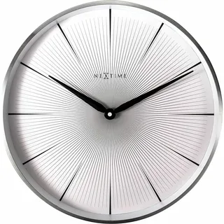 Nextime Quarz-Wanduhr 40,00 cm 3511WI grau/weiß