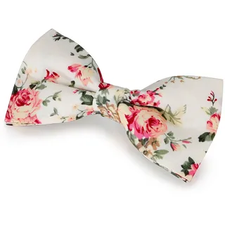 JewelryWe Herren Klassiche Blumen Floral Muster Fliege Schleife bereits gebunden mit Hakenverschluß verstellbar #2