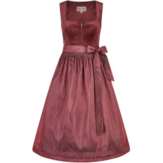 Trachtenrock SPIETH & WENSKY "FCB-Hedi", Damen, Gr. 38, rot (d rot), Obermaterial: 100% Polyester PES. Futter: 95% Polyester PES. 5% Baumwolle CO. 95% Polyester PES. 5% Baumwolle CO., uni, regular fit, Röcke Trachtenrock, mit Samt Oberteil