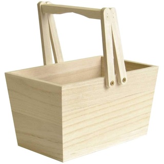 Artemio 14002103 Dekokorb, Holz, Beige, 16 x 17 x 10 cm