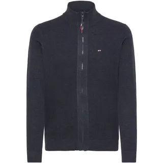 Strickjacke FQ1924 "Strickjacke FQGranby", Herren, Gr. 3XL, blau (salute melange), Obermaterial: 100% Baumwolle CO., Strickjacken Strickjacke