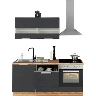 kochstation Küchenzeile KS-Luhe 180 cm grau