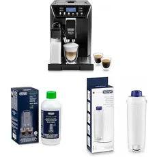 De'Longhi Eletta Evo ECAM 46.860.B Kaffeevollautomat mit LatteCrema Milchsystem + Original EcoDecalk DLSC 500 Entkalker Wasserfilter DLSC002