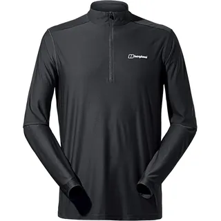 Berghaus Herren 24/7 Langärmeliges Baselayer-Funktions-T-Shirt mit halbem Reißverschluss T-Shirt