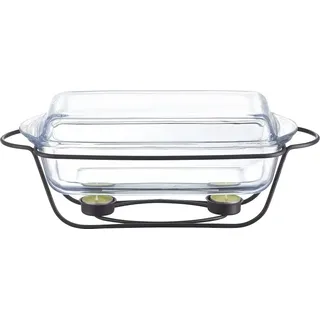 Speisewärmer mit Glaseinsatz Saule 3,9 L AMBITION - Schwarz, Transparent