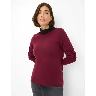 Brax Damen, Strickpullover Style LIZ", mulberry, dunkelrot, Gr. 42,