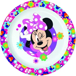 Tiefer Teller von Tataway Microwave Minnie Bold Florals: elegantes Disney-Design, mikrowellengeeignet, robust und ideal für ein funktionales und raffiniertes Geschirr.