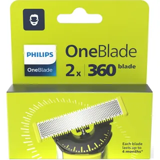 Philips OneBlade Klinge 360 Silber, Gelb 2 St.