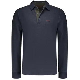 Nza New Zealand Rowan Langarm-polo - Winter Navy - S