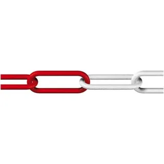 Dörner + Helmer 138201 Absperrkette Rot, Weiß Kunststoff 25 m