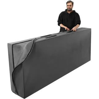 Navaris Matratzenhülle 80 x 200 cm - Matratzenschutz 80x200 - Schutzhülle für Matratze - Matratzen Schutz Aufbewahrungstasche - Matratzentasche 80x200 - Mattress Cover - Grau