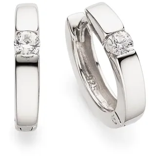 Bruno Banani Creolen Schmuck Geschenk Silber 925 Zirkonia 15mm
