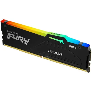 Kingston FURY Beast RGB DDR5 6000MT/s 16GB Modul (1x16GB) CL30 Schwarz