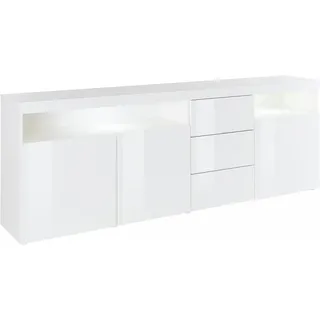 borchardt Möbel Sideboard »Kapstadt« 200x72cm hochglanz-weiß (52817101)