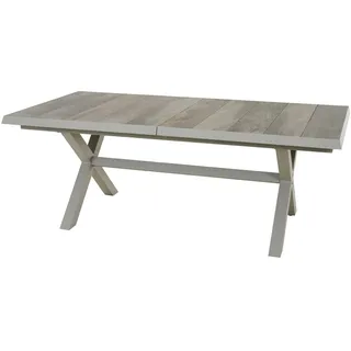 Siena Garden Sincro Gartentisch ausziehbar 200/260 x 103 x 77 cm Seidengrau