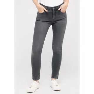 Slim-fit-Jeans ANGELS "SKINNY", Damen, Gr. 38, Länge 30, grau (grau used), Denim/Jeans, Obermaterial: 93% Baumwolle, 5% Polyester, 2% Elasthan, slim fit, Jeans Slim-fit-Jeans, aus Baumwollmischung, mit Gürtelschlaufen