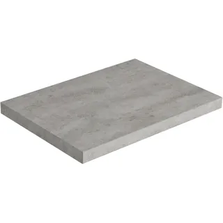 Möbelplatte Lavita Concrete 605x400 | Widerstandfähigkeit gegen Feuchtigkeit | Hochwertige Möbelplatte für das Badezimmer | Material: Dekoratives und schützendes Laminat | Dicke 38 mm | Farbe: grau | - Grau