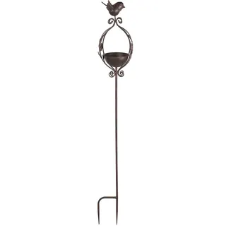 Ambiente Haus Vogeltränke Vogelbad - Stecker 100cm 15 x 100 x 11 cm Braun