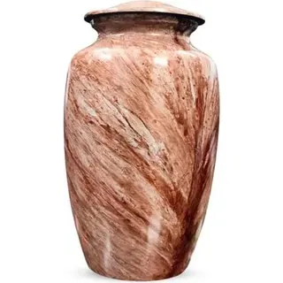 XXL Urne aus Metall - 3,5 Liter - für menschliche und tierische Asche - elegante Dekorationsurne - Desert Sky