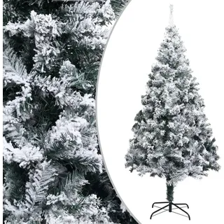 The Living Store Künstlicher Weihnachtsbaum mit Schnee Grün 240 cm PVC - Grün