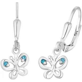Amor Ohrhänger Little Butterfly blau 925 Silber