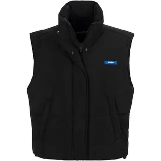 HUGO Blue Kurzweste »Fae« mit Hugo Silicon Badge auf der Brust, schwarz