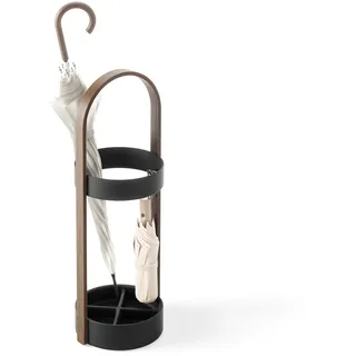 Umbra Bellwood Schirmständer 69 x 33 x 9 cm Schwarz/Walnuss