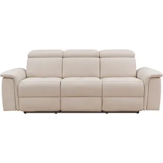 OTTO home Couch Kunstleder 3-Sitzer Beige