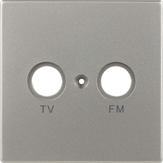 REV 0230632306 Futura, Abdeckung Antennendose (TV/RF), platin