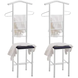 CARO-Möbel Herrendiener JIVO 53 x 121 x 47 cm Schwarz