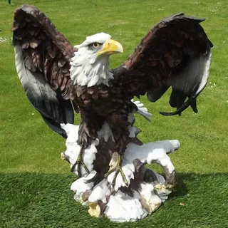 Gartenfigur Adler 60cm ca. 11kg Greifvogel 2315 Seeadler Weißkopfseeadler - Groß
