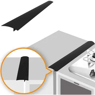 INF Fugenleiste Herd/Arbeitsplatte 61.5 cm (25") Silikon 1 Packung - Schwarz