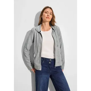 Cecil Sweatjacke, in Unifarbe Cecil chalk grey melange (42)