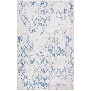 Arte Espina Peron 400 Kurzflorteppich 160 x 230 cm Blau/Weiß