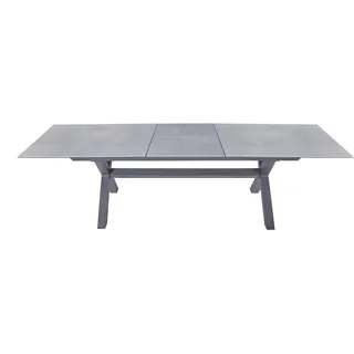 LC Garden Vancouver Ausziehtisch 200-260cm Aluminium/Glaskeramik Beton Optik