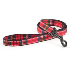 Ancol Nylon Tartan Lead Red (1 m x 19 mm)