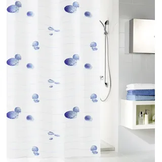 KLEINE WOLKE Duschvorhang Miami 180 x 200 cm blau