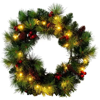 NÄVE Weihnachtskranz »NOEL«, BxH: 35 x 8 cm, grün - gruen
