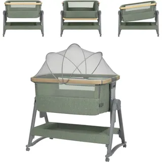 KIKKABOO Nanna 2 Beistellbett - Military Green - One Size