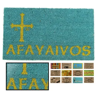 LucaHome - Kokosmatte, 40 x 70 cm, rutschfest, Fußmatte, Eingangsmatte, Fußmatte für den Eingangsbereich, für den Innen- oder Außenbereich