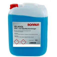 Bonalin Glasreiniger Glasol Anwendungsfertiger Glasreiniger 10 Liter für verglaste Flächen, Spiegel und Kacheln