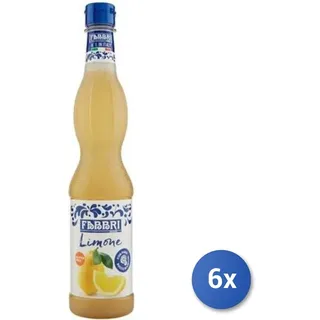 Fabbri 6x Mehrpack Fabbri Sirup Zitrone Ml 560 Glas Transparent