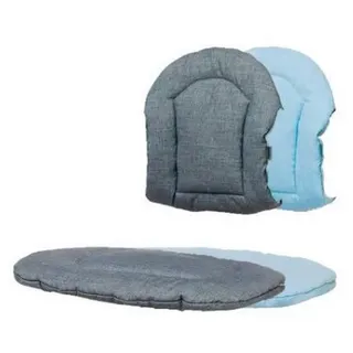 Stokke Stokke Nomi Kissen , Hellblau, Dunkelgrau , Textil , Uni , Füllung: Polyester , 25x25x5.6 cm , Reach, Oeko-Tex® Standard 100 , schadstofffrei , Babymöbel & Kindermöbel, Babyzimmer, Hochstühle