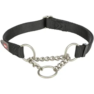 Trixie Premium Zug-Stopp-Halsband Schwarz M-L: 35-50 cm