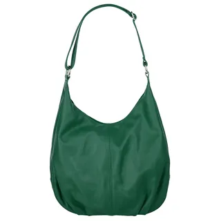 Cluty Shopper Leder Dunkelgrün