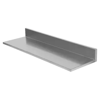 Wandregal 2er-Set - Badezimmerregal / Aufbewahrungsregal - Wandmontage - Edelstahl - 1 Ebene - Für Küche/Bad/Vorratskammer - Silber