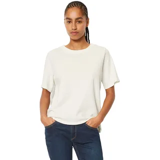 Marc O'Polo Denim Damen, T-Shirt aus Bio-Baumwolle mit Rundhalsausschnitt, weiß (Scandinavian White), (B41238551261)
